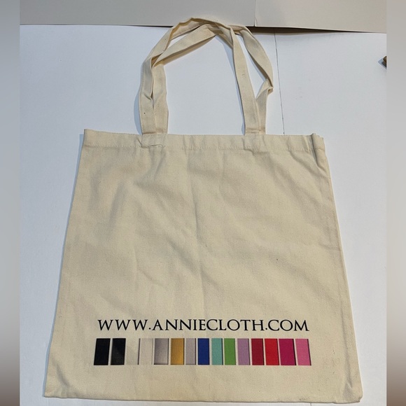 New Annie Cloth Canvas Tote Shoulder Bag - Picture 1 of 5